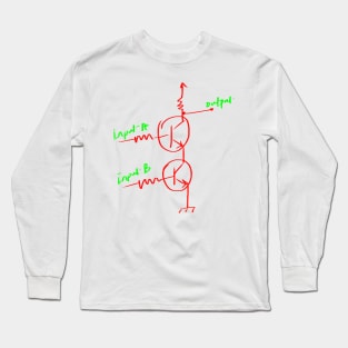 Transistor NAND gate electronic circuit Long Sleeve T-Shirt